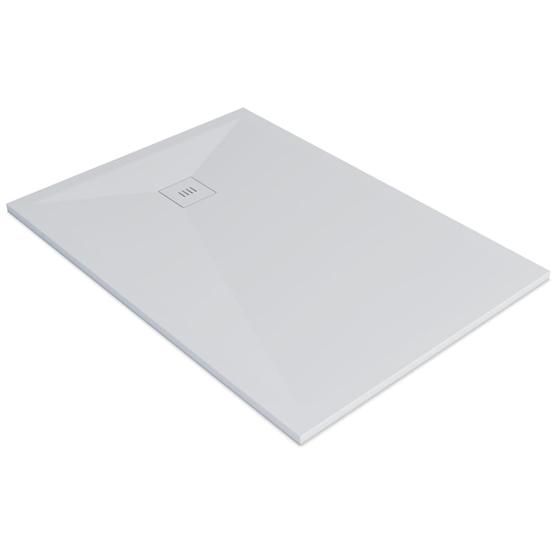 Receveur de douche 100 x 120, 140, 160cm, Solide Surface Blanc mat, Golfe
