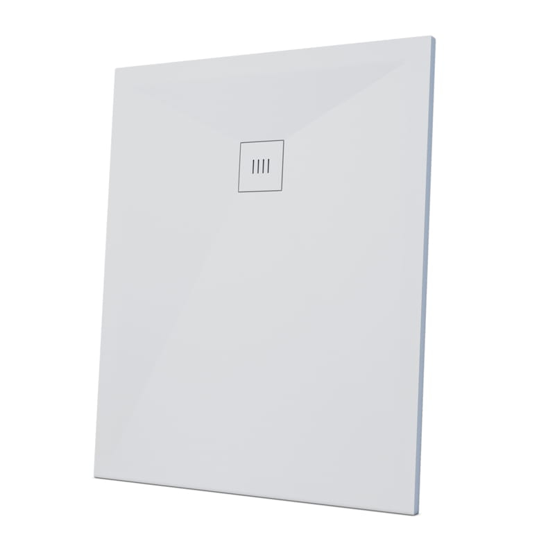 Receveur de douche 100 x 120, 140, 160cm, Solide Surface Blanc mat, Golfe