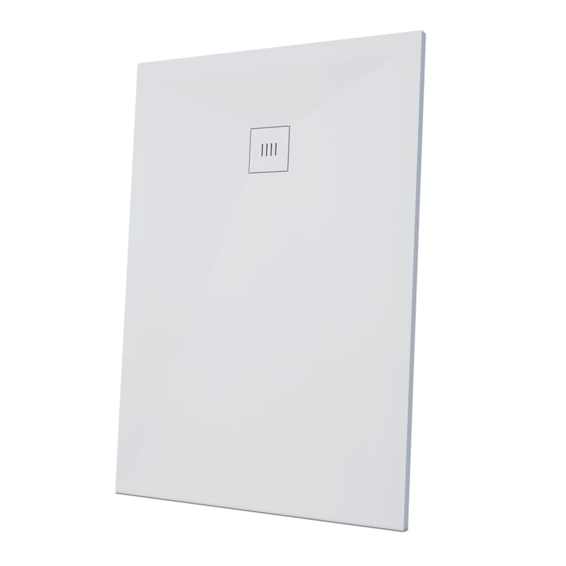Receveur de douche 100 x 120, 140, 160cm, Solide Surface Blanc mat, Golfe