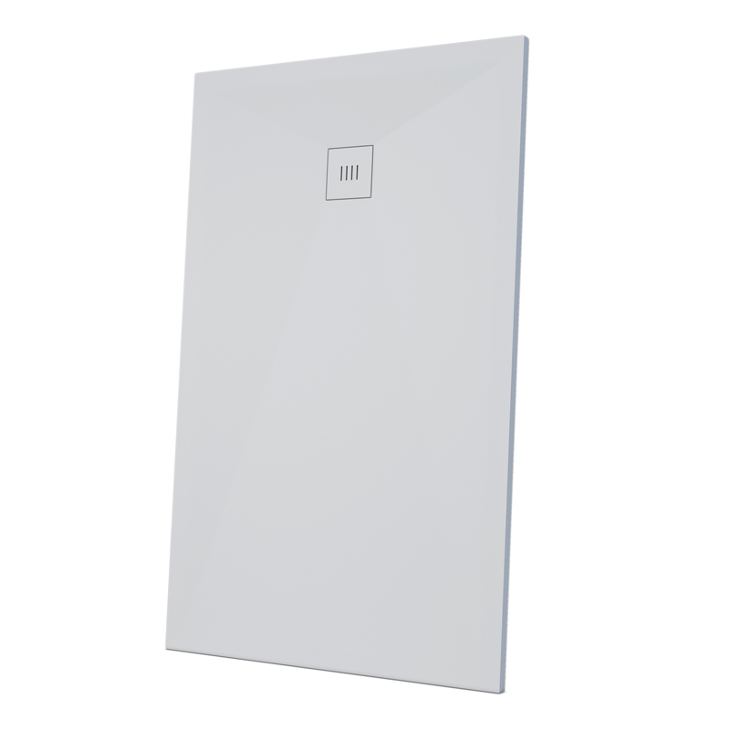 Receveur de douche 100 x 120, 140, 160cm, Solide Surface Blanc mat, Golfe
