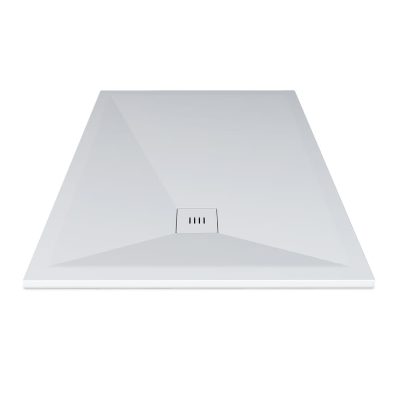 Receveur de douche 100 x 120, 140, 160cm, Solide Surface Blanc mat, Golfe