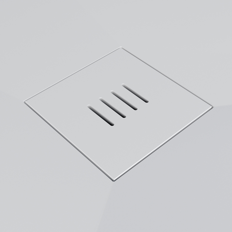 Receveur de douche 100 x 120, 140, 160cm, Solide Surface Blanc mat, Golfe
