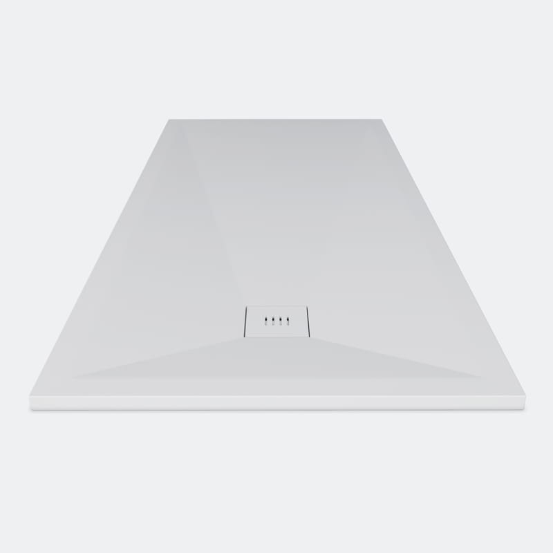 Receveur de douche 90 x 120, 200cm, Solide Surface Blanc mat, Golfe