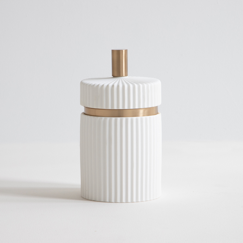 Pot en porcelaine, 2 dimensions, Blanc