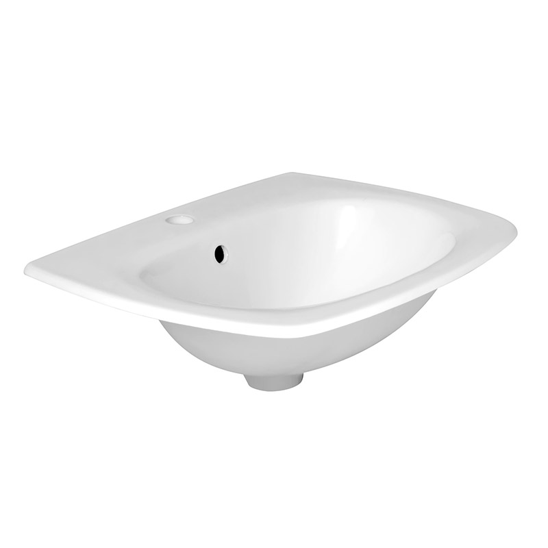 Vasque à encastrer par-dessus 54x46,5 cm Céramique, Kassan