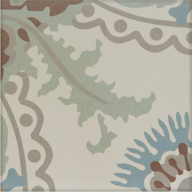 Carrelage mur et sol 20x20 cm imitation carreau de ciment, La Madeleine, Antonet