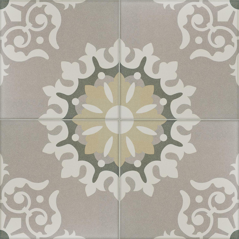 Carrelage mur et sol 20x20 cm imitation carreau de ciment, La Madeleine, Belda