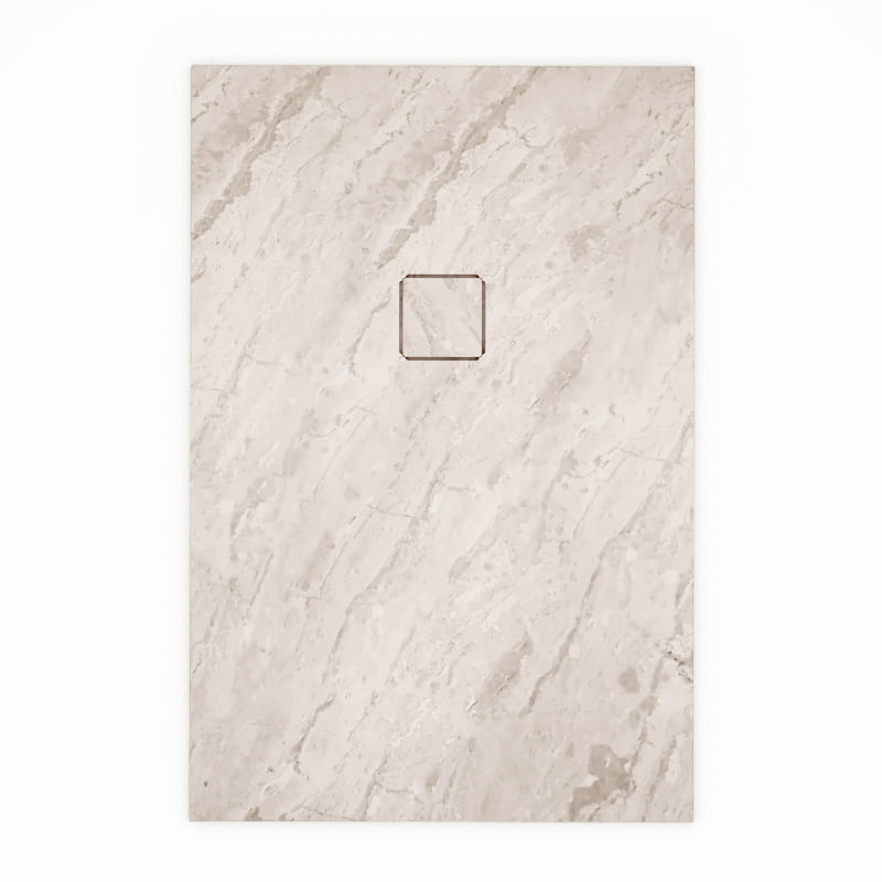 Receveur 80x120,Marbre, Cappucino, Lake