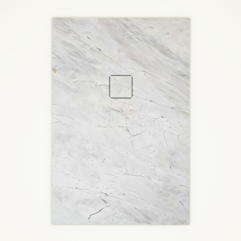 Receveur 80x120, Marbre, Elba White, Lake