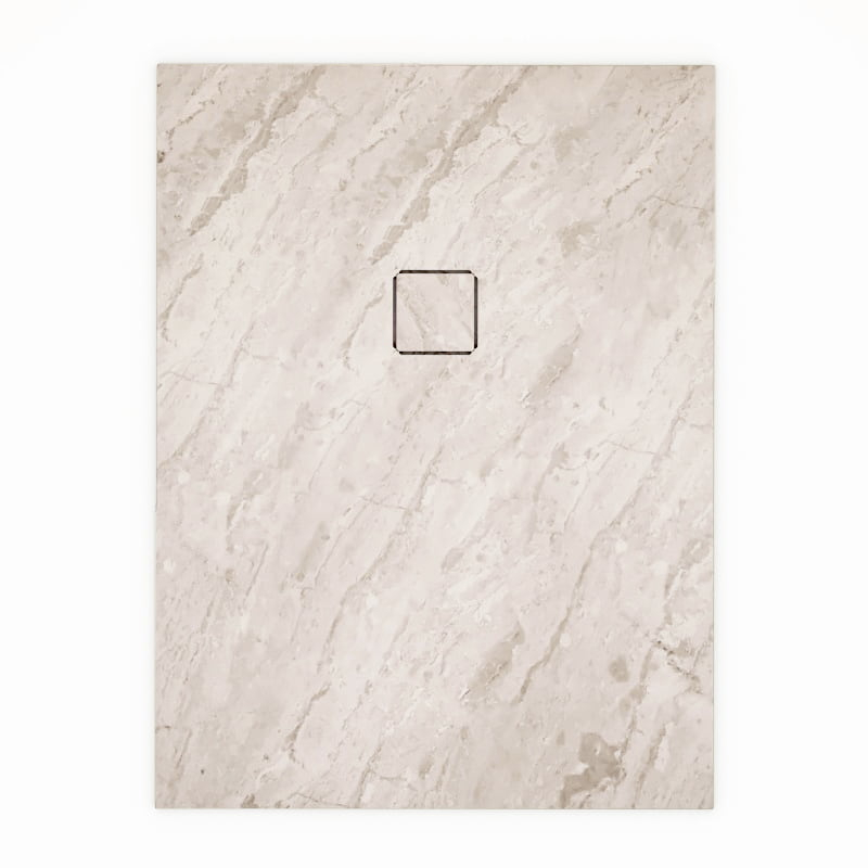 Receveur 90x120 et 140, Marbre, Cappucino, Lake