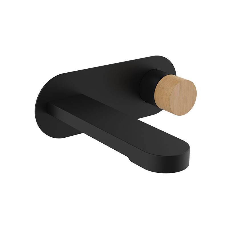 Manette pour mitigeur encastré Flow Round, Bois clair