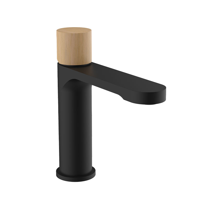 Manette pour mitigeur lavabo Flow Round, Bois clair