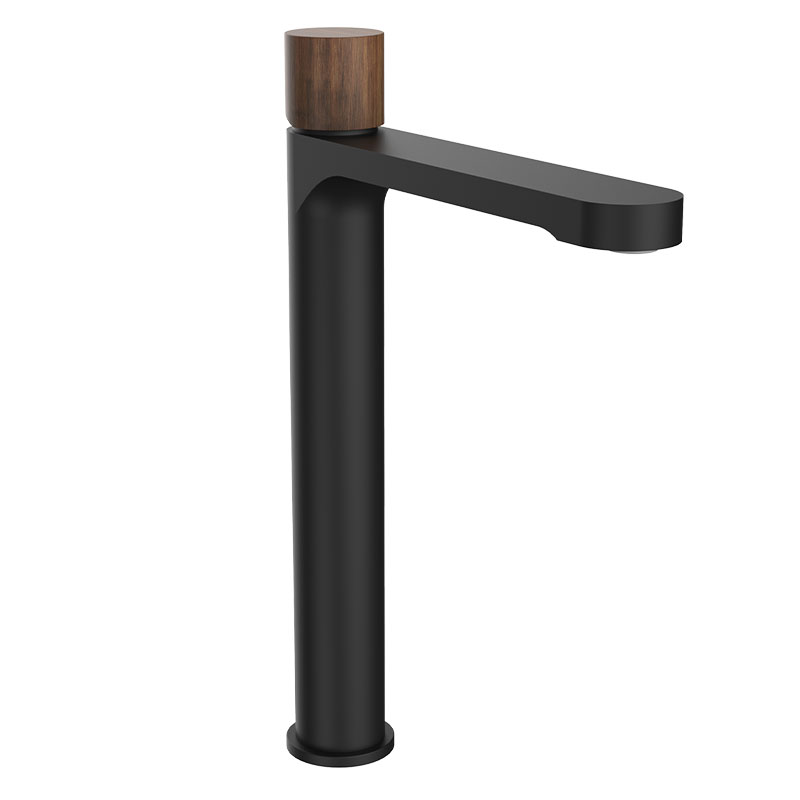 Manette pour mitigeur lavabo Flow Round, Wengé