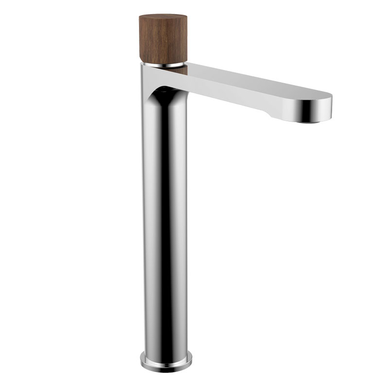 Manette pour mitigeur lavabo Flow Round, Wengé