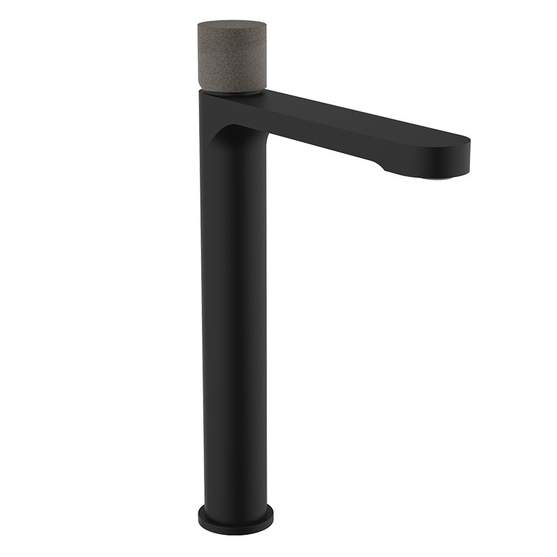 Manette pour mitigeur lavabo Flow Round, Dark Concrete