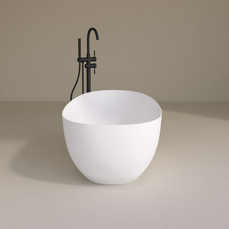 Baignoire îlot ovale, solid surface