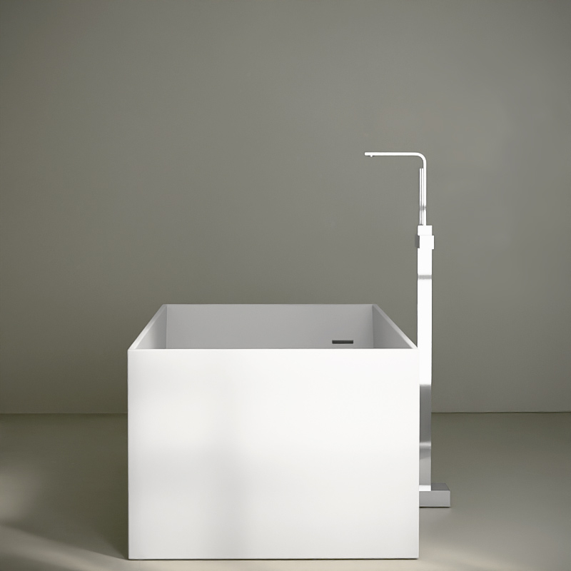 Baignoire îlot rectangulaire,180x76 cm, résine minérale, Mineral