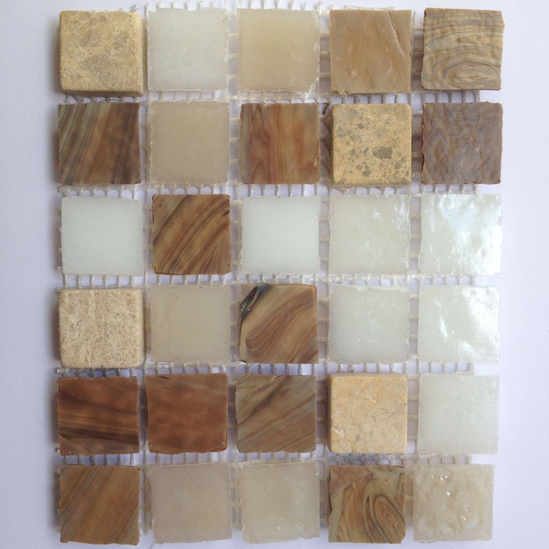 Mosaïque Quadra Mix, Beige, 31,8 x 31,8 cm
