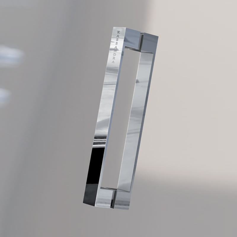 Portes de douche sur mesure saloon, chromé, de 72cm à 155cm Nardi