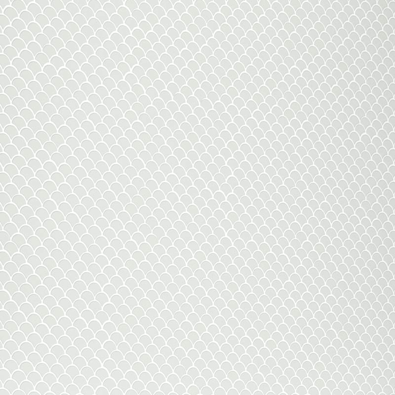 Mosaïque écailles verre recyclé blanc, 31x32 cm, Nordic matt white