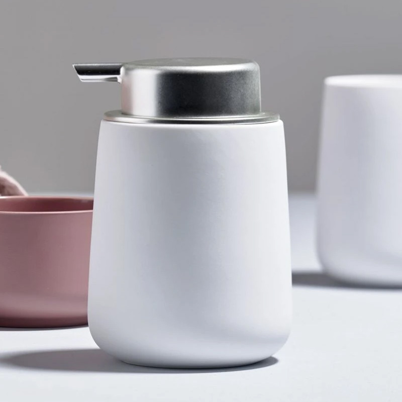 Distributeur de savon liquide à poser, blanc, Nova