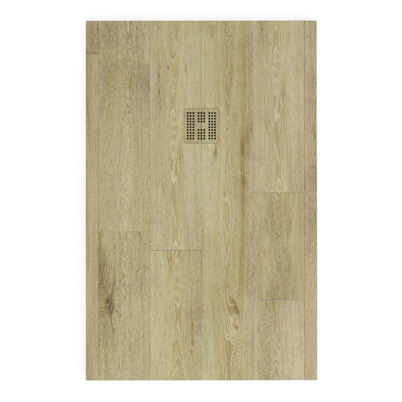Receveur de douche, 90 x140,  160, 200cm, aspect bois chêne clair, Nuance