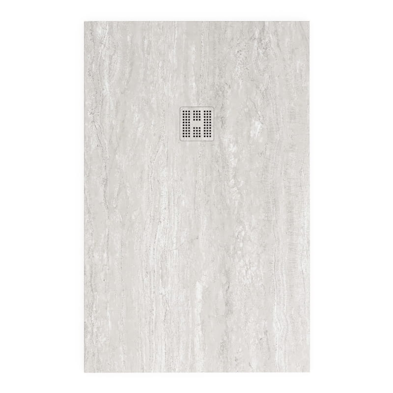 Receveur de douche, 90 x140,  160, 200cm, aspect Travertin, Nuance