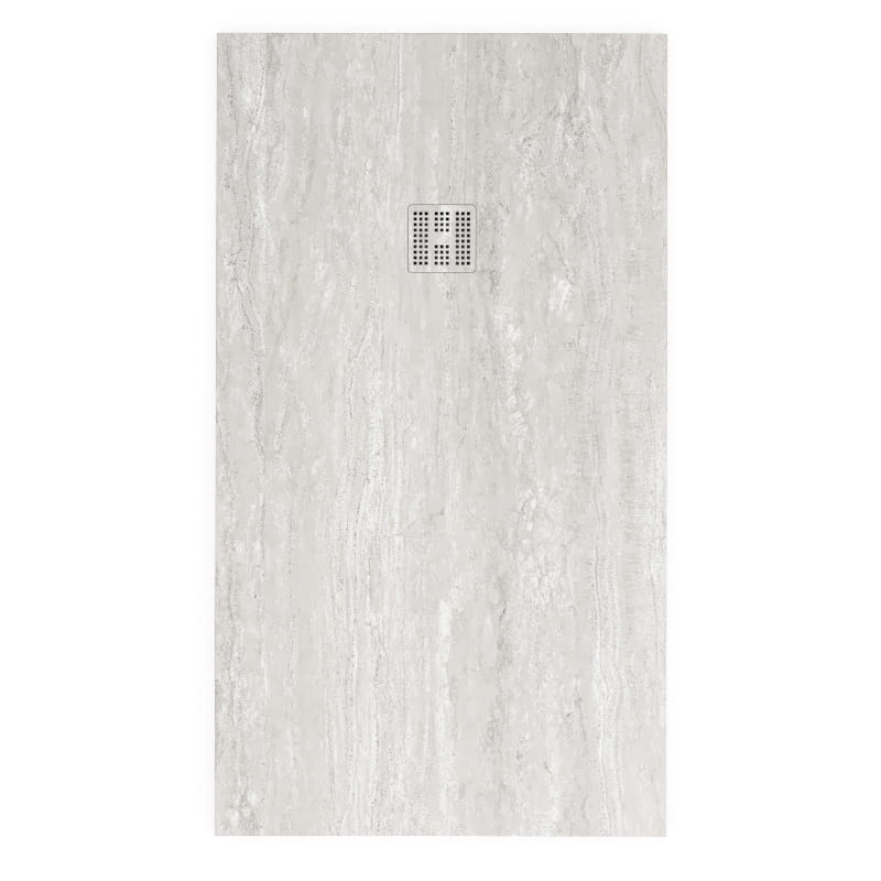 Receveur de douche, 90 x140,  160, 200cm, aspect Travertin, Nuance