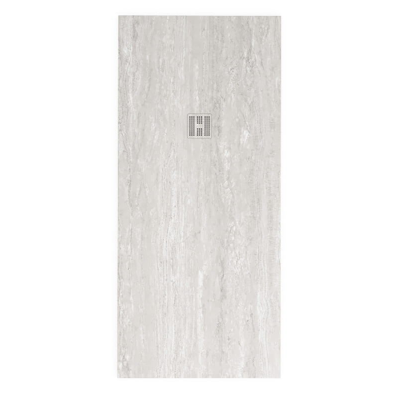Receveur de douche, 90 x140,  160, 200cm, aspect Travertin, Nuance