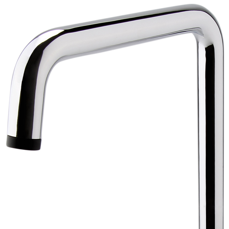 Mitigeur lavabo bec haut, finition chromée et mitigeur noir, Olip