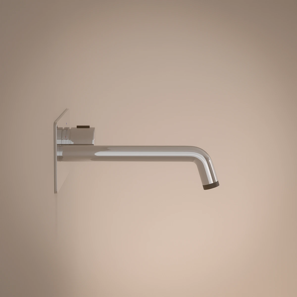 Robinet mitigeur lavabo progressif mural finition chromée, Olip