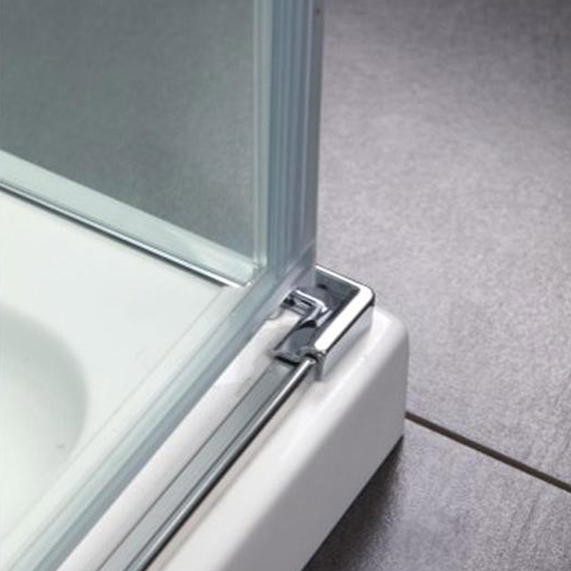 Cabine de douche portes battantes 100x100 cm, chromé, Arena