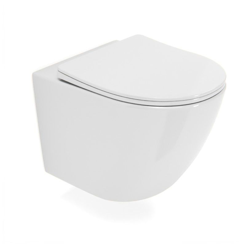 PACK Bati-support STANDARD Autoportant W-RED + plaque blanche + WC Kivu