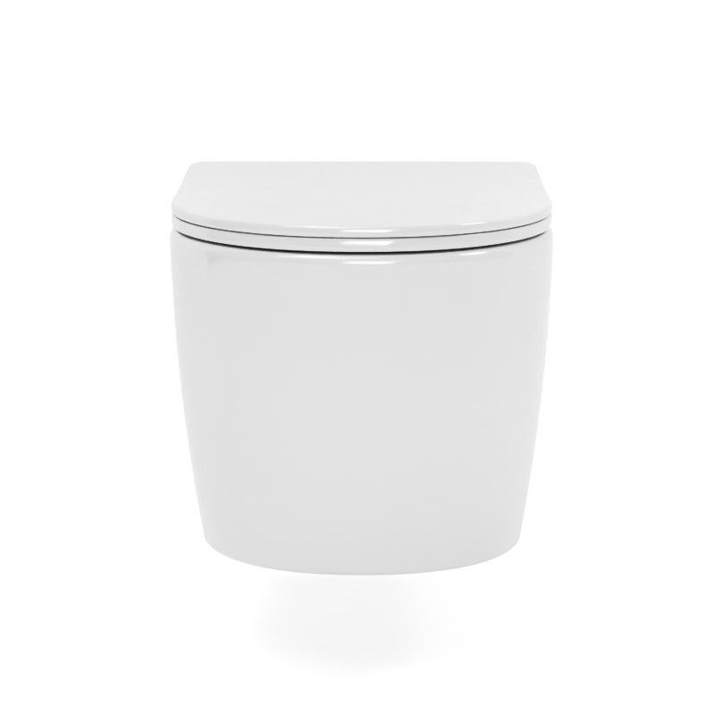 Pack Bati-support ETROIT Autoportant W-RED+ plaque blanche + WC Célia