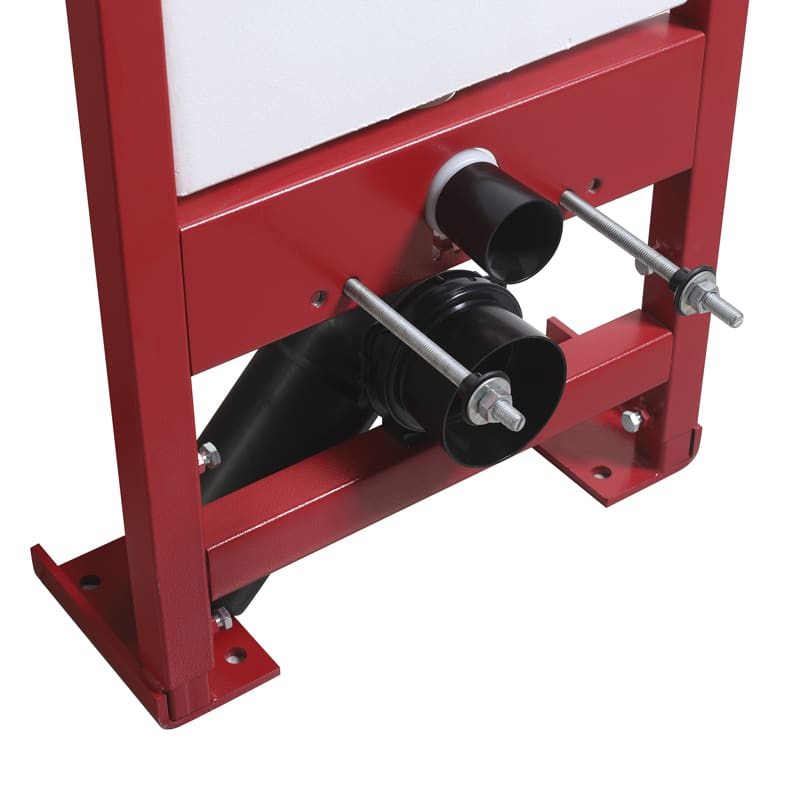 Bati-support FAIBLE HAUTEUR Autoportant universel, plaque de commande double touche W-RED