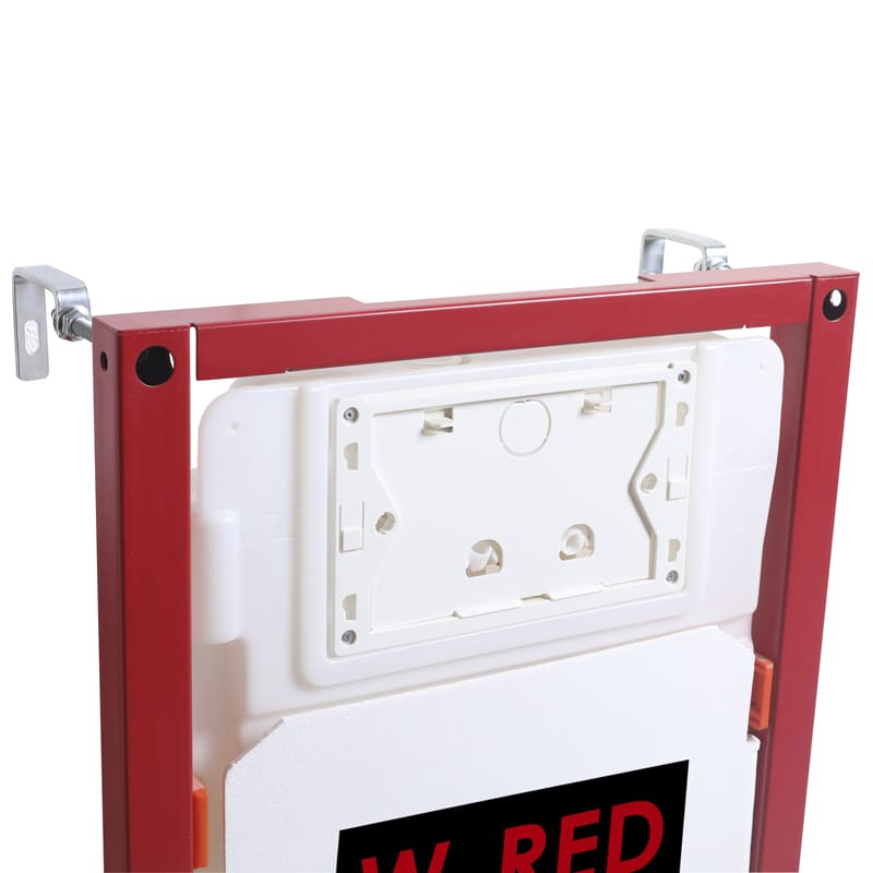 Bati-support, PRO universel, plaque de déclenchement double touche W-RED