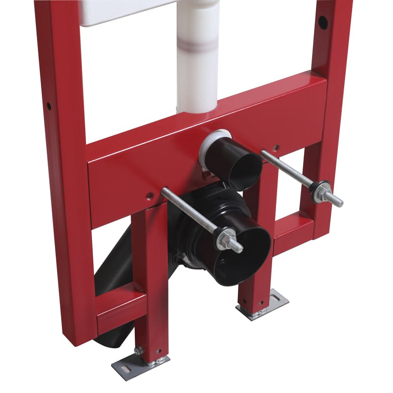 Bati-support EXTRA PLAT universel, plaque de déclenchement double touche W-RED