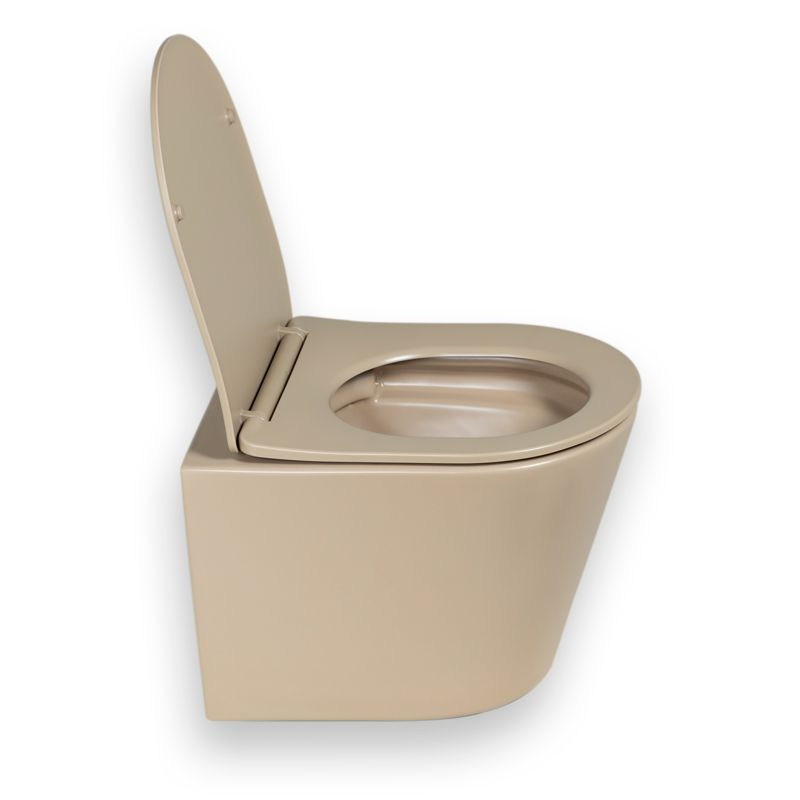 Bâti Geberit Sigma 112cm + Plaque de déclenchement chromée + WC suspendu Flavia Cappuccino Rimless- Pack WC suspendu