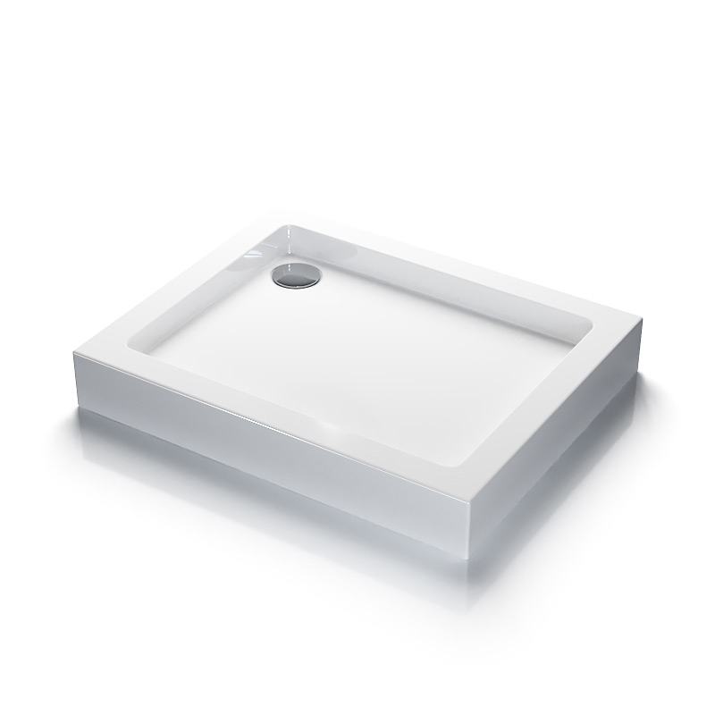Ensemble cabine de douche coulissante 100 cm, Arena, receveur 100 x 80 x 15 cm, colonne de douche, doré, Chatelet