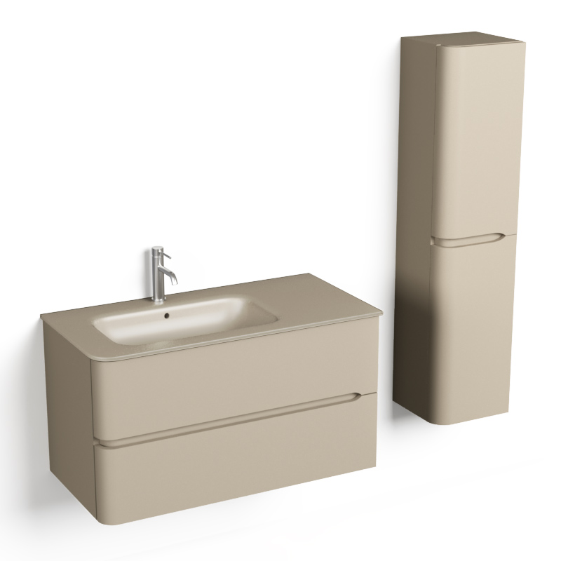 Sorbonne, Colonne Beige Mat, 135x30x30
