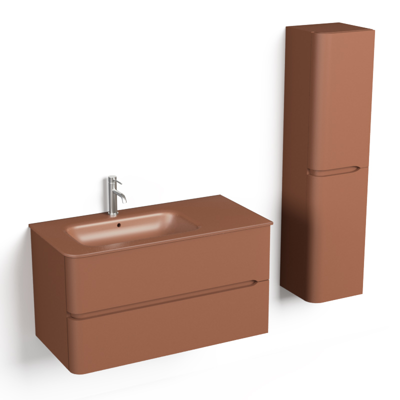 Sorbonne, Colonne Terracotta Mat, 135x30x30