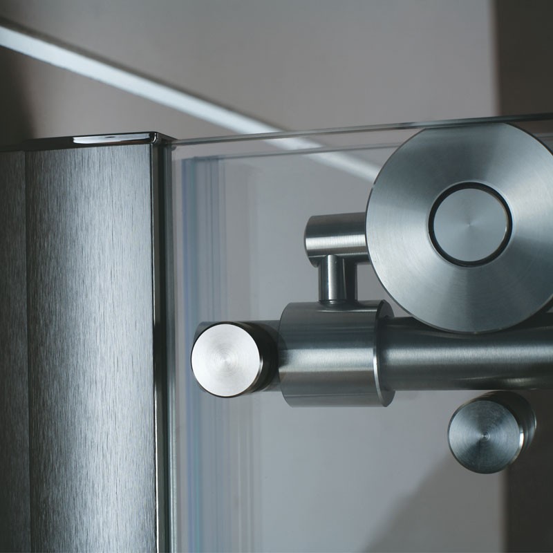 Cabine de douche coulissante 160 cm, Rolling, profilé chromé brossé
