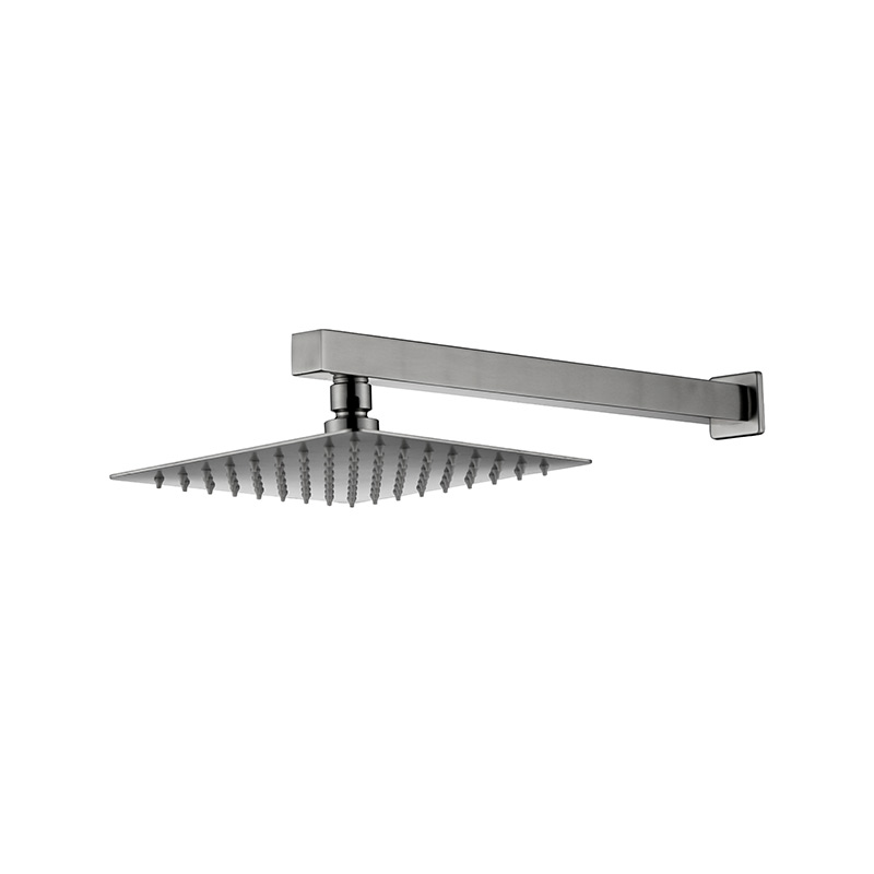 Composition de douche à encastrer, inox brossé, 2 sorties, Quadra-Steel