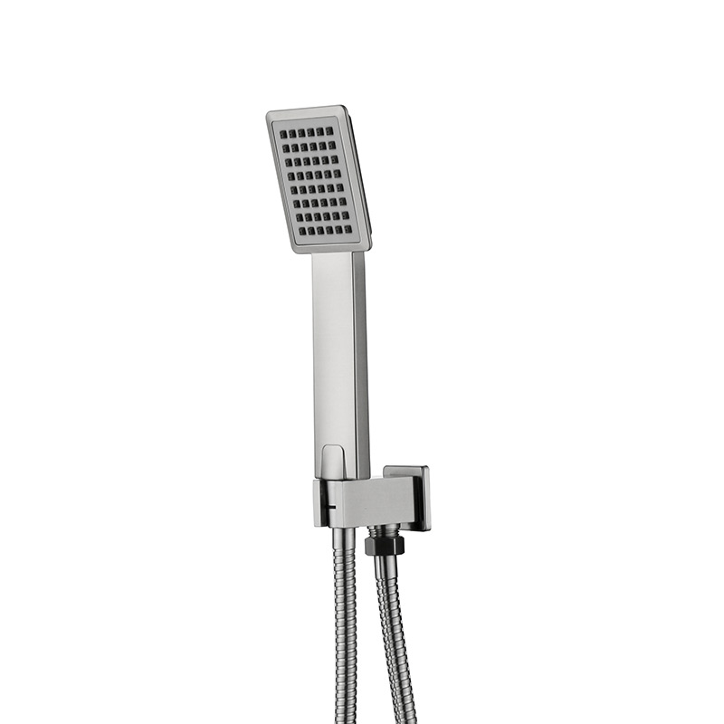 Composition de douche à encastrer, inox brossé, 2 sorties, Quadra-Steel