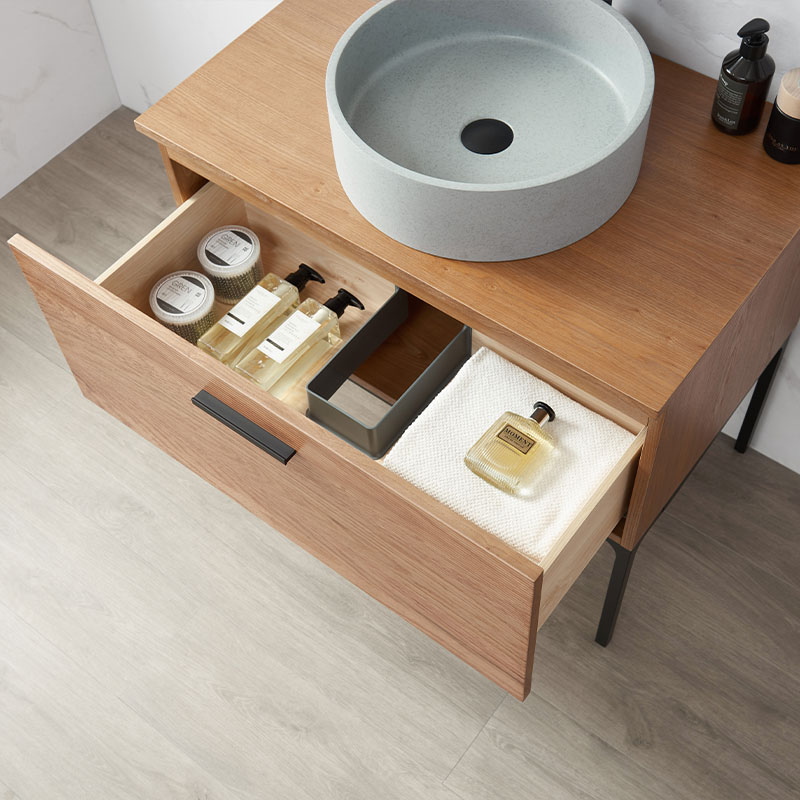 Meuble à poser 80 cm, Noyer, Rive Gauche