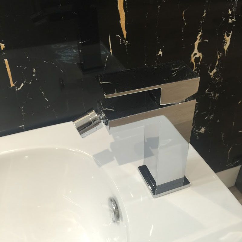 Robinet mitigeur, bidet "Sarre", avec bonde chromé
