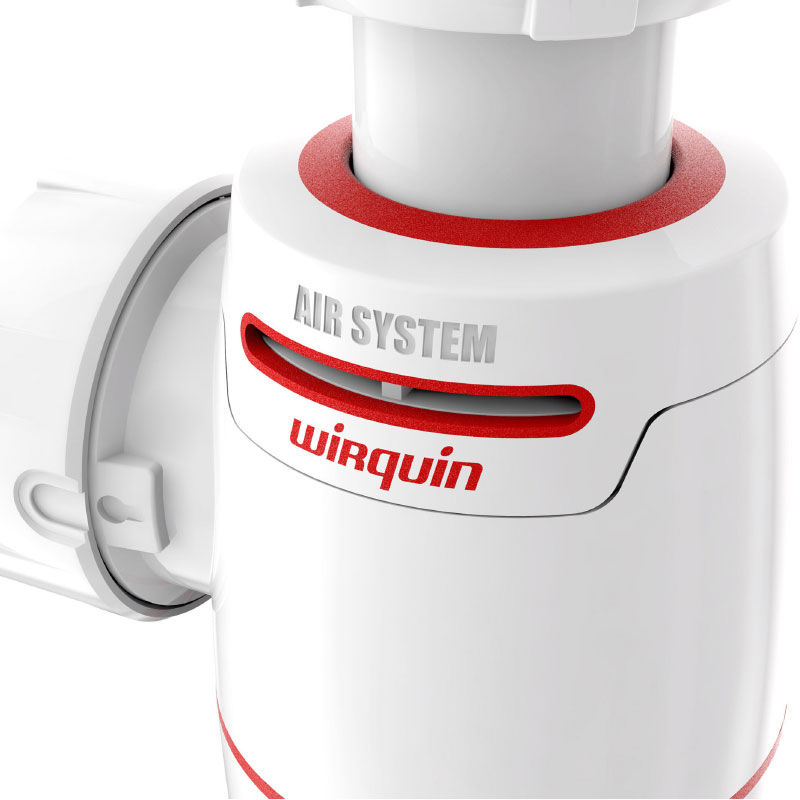 Siphon de lavabo et tubulure gain de place, Ø32 mm, Neo Air