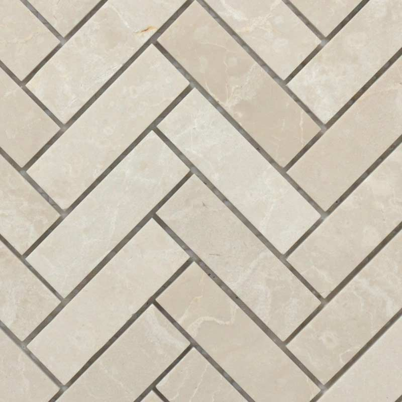 Mosaïque en pierre, 28x32 cm, Stripe stone, beige