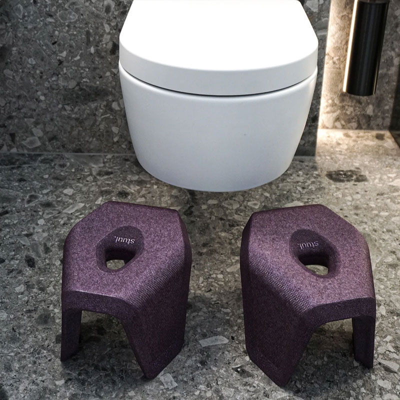 Tabourets de toilette emboîtables, Violet, Stuul