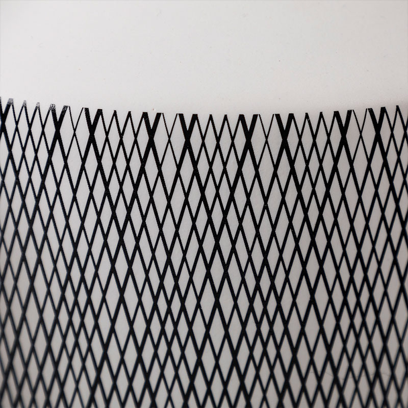 Vase en céramique décorée, Blanc